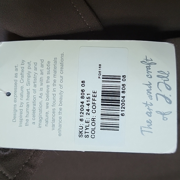 J.Jill Office Neutral stretch Dark Roast brown NWT size 8 jacket - Picture 5 of 9